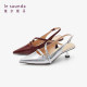 Lairsdan's new French style stylish elegant pointed toe thin heel empty sandals women's shoes 5M51401