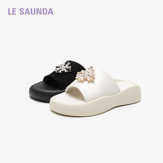 Laersdan's new shopping mall fashionable diamond buckle comfortable thick-soled women's sandals 5M36101