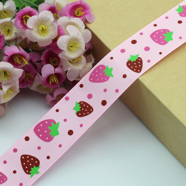25 new new ribbon ribbon accessories accessories handmade iy hair card hair accessories children's bow material strawberry
