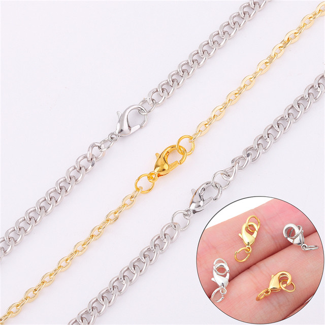 Color-preserving 14K18K gold-covered spring clasp lobster clasp connecting buckle handmade diy bracelet necklace button joint material
