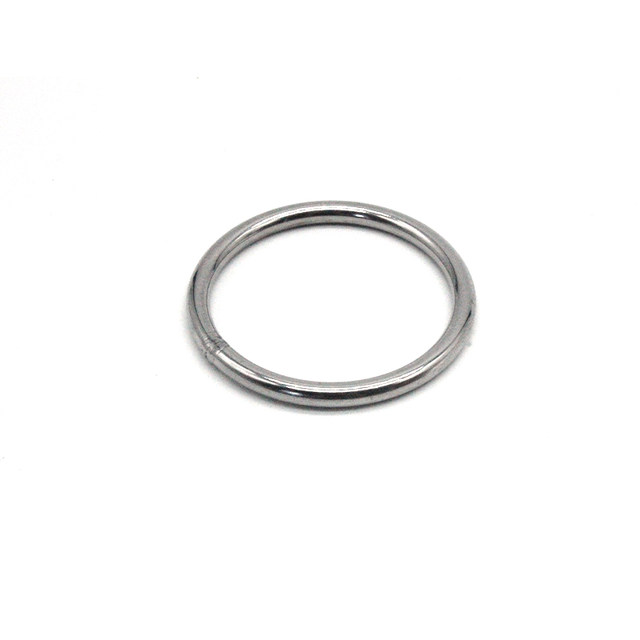 Authentic 304 stainless steel solid welded ring O-ring ring ring pet hand-pull ring fishing net steel ring customization