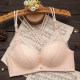 Women's underwear, small breasts gathered without steel rings, spring and summer thin breathable adjustment style sexy beauty back cross bra set