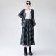 Plaid skirt Female autumn and winter American high -waisted retro mid -length skirt long skirt big plaid small umbrella skirt
