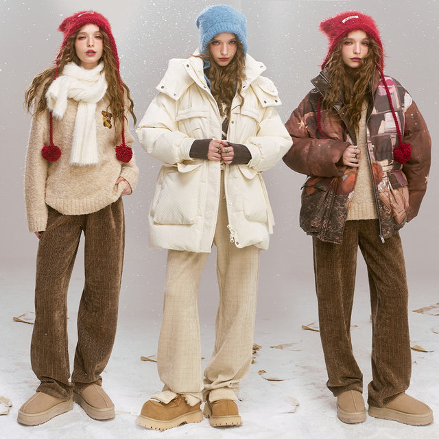 Fairy Pocket Maillard Retro Casual Straight Pants Women's Spring 2025 New Loose Slim Pants
