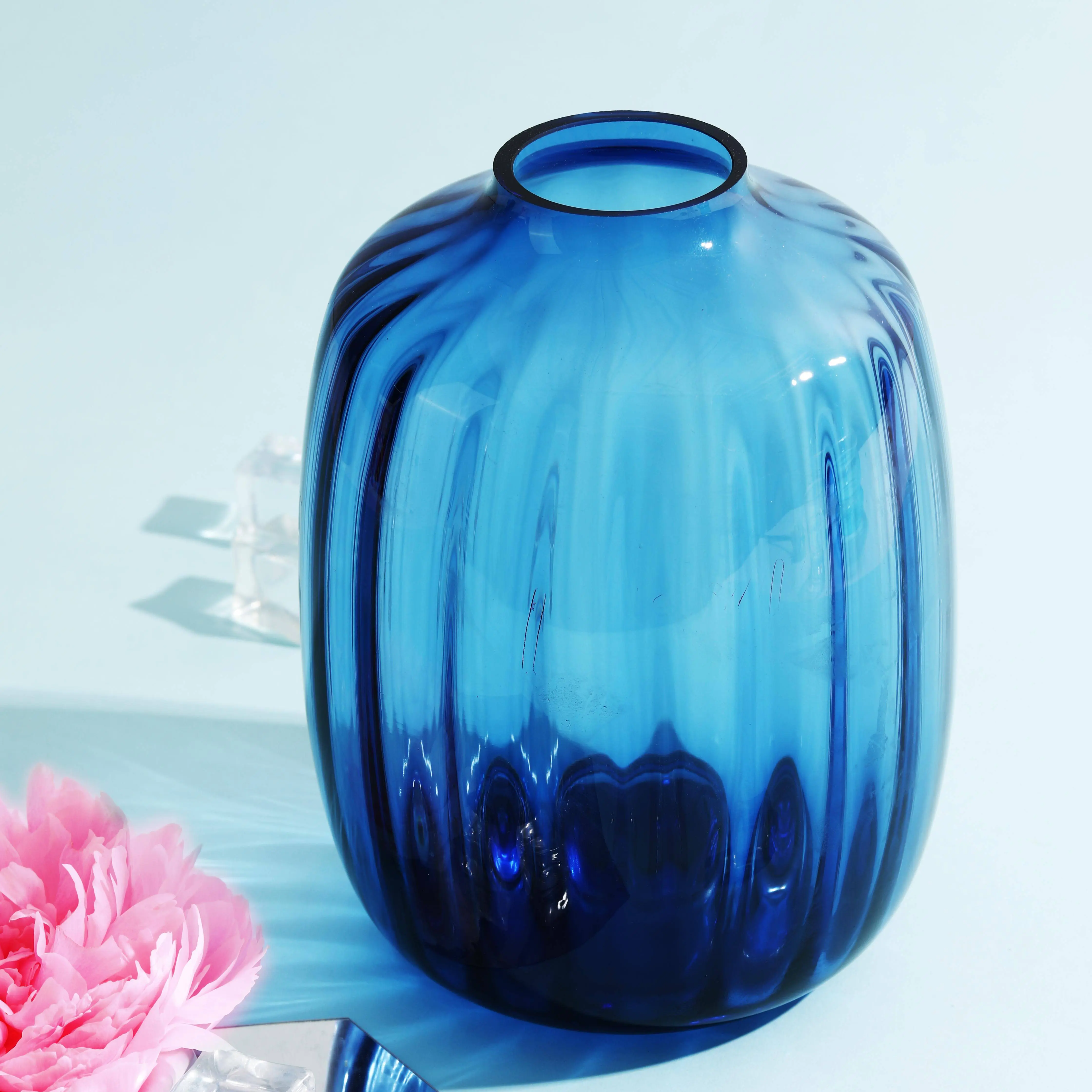 花点时间桌面玻璃花瓶摆件室内家居莫兰迪宜家同款