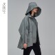 EXCEPTION Exception Women's Spring and Autumn Simple Fashion Gauze Cotton Trench Coat Waterproof Casual Solid Color Jacket