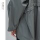 EXCEPTION Exception Women's Spring and Autumn Simple Fashion Gauze Cotton Trench Coat Waterproof Casual Solid Color Jacket