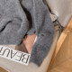 Xiao C home gray hooded long-sleeved cashmere sweater jacket for women 2025 spring and autumn new fashion pullover sweater knitted sweater
