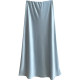 French retro acetate ice-tian silk satin fishtail skirt for women in summer high-end drooping style hip-packing A-line skirt
