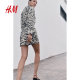 HM2025 summer new women's fashion casual casual twill mini skirt 1281903

