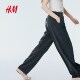 HM Women's Casual Pants 2025 Summer New Style Casual Simple Soft Twill Drawstring Trousers 1260947
