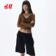 HM Women's Casual Pants 2025 Summer New Line Blended Knee Casual Commuter Fashion Shorts 1267176
