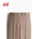HM women's suit pants summer high waist fashionable simple commuting pants legs ironing trousers 1240747
