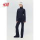 HM Women's Sports Jacket 2025 Summer New Stand Collar Warm Running Fitness Long Sleeve Jacket 1258747
