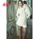 HM women's skirt holiday dress plush trumpet soft loose knit party dress 1254751
