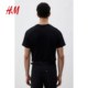 HM men's and women's T-shirts 3-piece summer breathable sports bottoming shirt round neck short sleeve simple top 0945531

