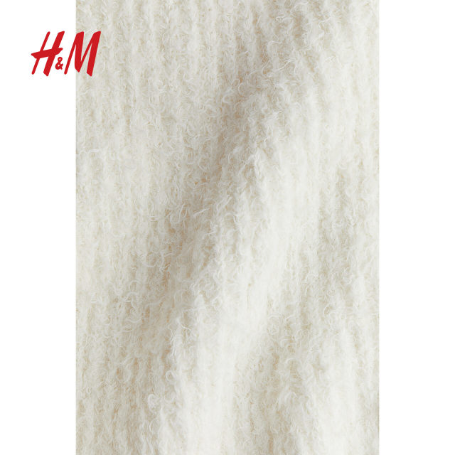 HM women's skirt holiday dress plush trumpet soft loose knit party dress 1254751