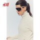 HM Women's Sports Jacket 2025 Summer New Stand Collar Warm Running Fitness Long Sleeve Jacket 1258747

