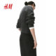 HM summer women's fashion casual and versatile solid color rib knitted cardigan 1263711