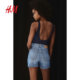 HM women's jeans summer high waist casual fur and fashionable hot girl style shorts 1220489
