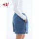 HM Women's Jeans 2025 Summer New Soft Drawstring Straight Loose Casual Fashion Shorts 1275095
