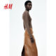 HM S/S 2025 Women's Skirt Summer New Slim Straight Cut Slim Coated Pencil Skirt 1285119
