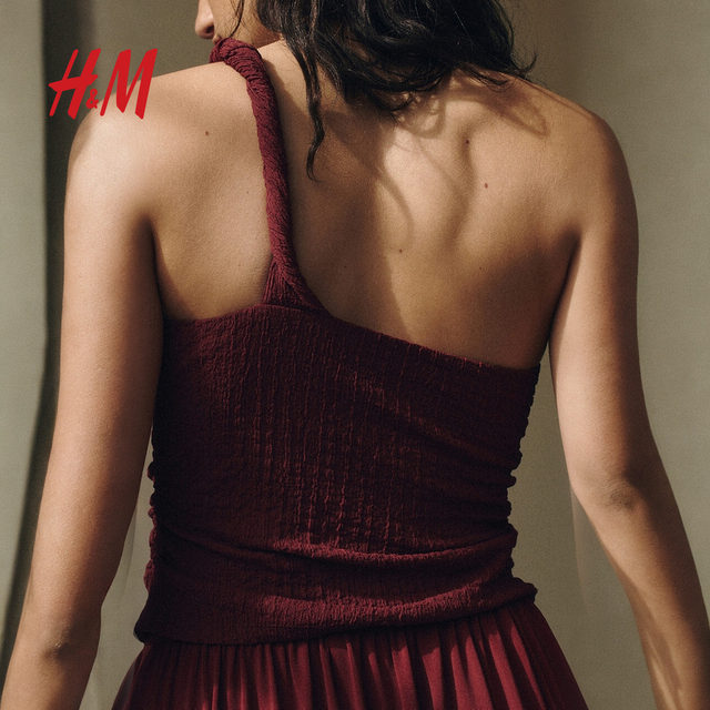 
HM Women's 2025 Autumn New Vest Sling One-Shoulder Top 1293575