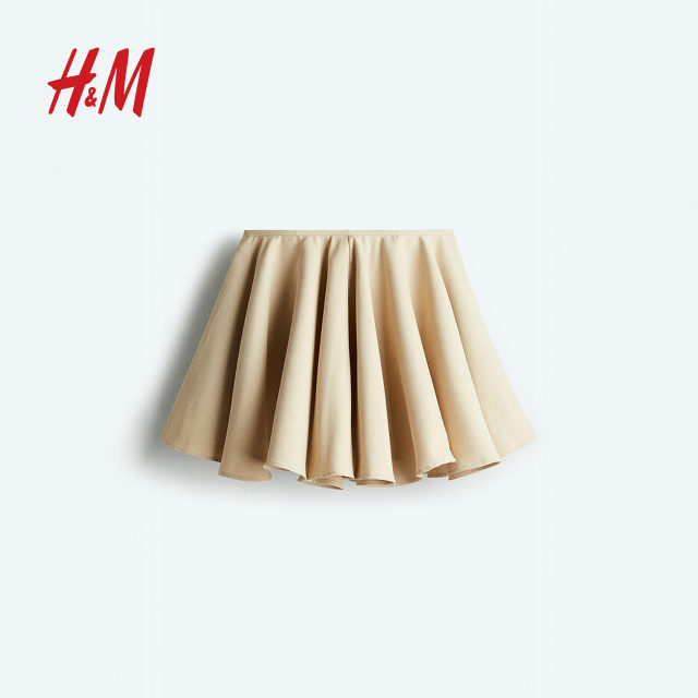 HM S/S 2025 Women's Skirt Summer New Fashionable Casual Simple Ring Mini Skirt 1284889