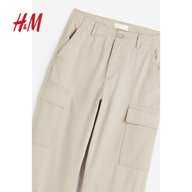 HM women's pants summer fashion simple loose long straight work pants 1195329
