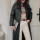 Special TOP home French elegant contrasting wool collar large diamond 90 white goose down jacket for women
