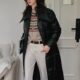 Special TOP home French elegant contrasting wool collar large diamond 90 white goose down jacket for women

