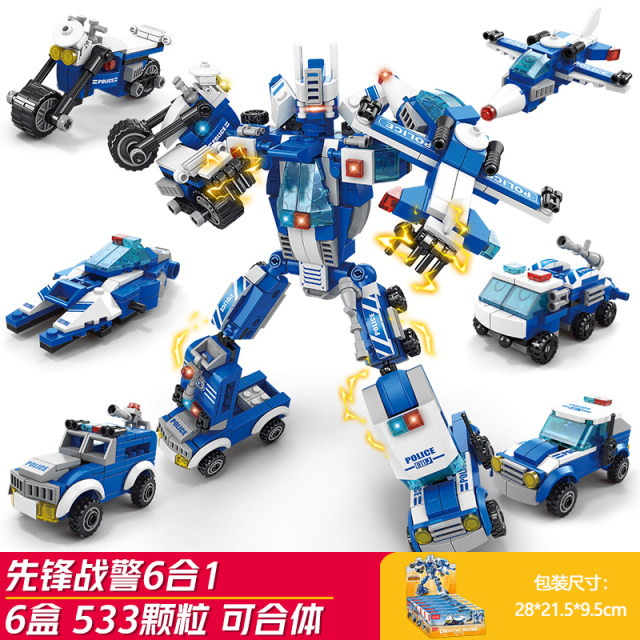 Lele brothers building blocks car children's intellectual assembly toys gift boys plugging small particles puzzle model