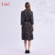 Gitti/Gitti Autumn New Pinxin Slim Waist Sleeping Sleeve Dress Women's Bald Women's Collar Skirt G245007