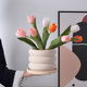 Sub -roasted hand -painted coarse pottery pot creative breathable pot of multi -fleshy plant orchid small flower pot simple ceramic 2022 new model
