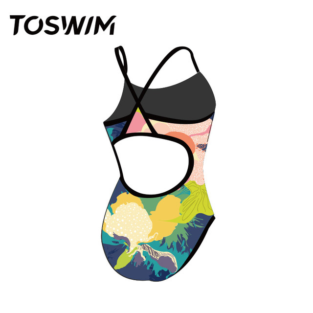 TOSWIM Children's Swimsuit Girls, Girls, Girls and Girls, Fast drying sunscreen, triangle swimsuit, hot spring swimsuit
