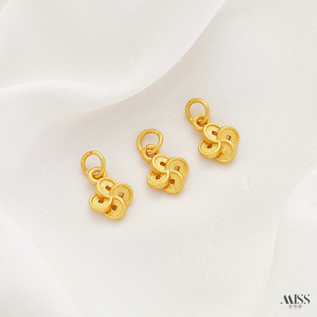 Vietnamese sand gold color protection peace and joy Ruyi gourd bell golden egg pendant DIY bracelet necklace pendant accessories