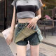 American irregular old denim skirt summer new high-waisted slim and anti-exposure skirt