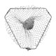 Zhiyi foldable stainless steel solid triangle scoop head Dalima fishing net bag big giant fishing net head anti-hanging