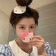 
Super cute cat head! Organize broken hair with Velcro hairpins, make-up mask, seamless bangs stickers, sticky hairpins
