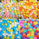 Thickened 7CM ocean ball, extra thick 8CM kindergarten playground, children's paradise ball pool fence, wave ball colorful ball
