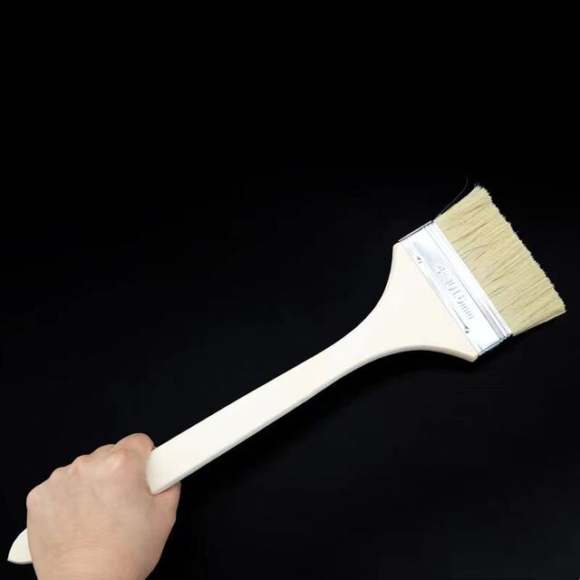 Long handle paint brush, marine brown hair elbow brush, industrial machine tool brush, flat head extended machine tool brush, special-shaped brush