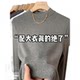 Small turtleneck grinding base shirt for women 2025 new spring and autumn winter T-shirt with long-sleeved German velvet grey top