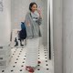 Spot Cmy korea Korean Dongdaemun authentic women's clothing cake skirt slit high waist skirt mid-skirt