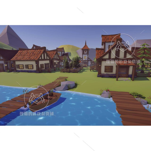 Unity Low Poly Fantasy Medieval Village 1.42 pack lower poly fantasy ...
