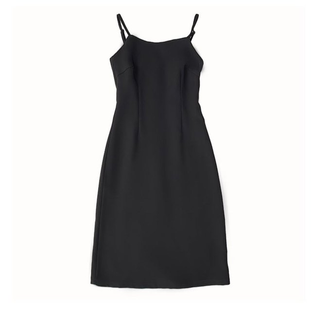 French retro dress for women in summer new style slim and waist-length mid-length slit suit base sling skirt