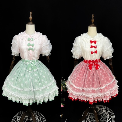 taobao agent Genuine shiffon pleated skirt, Lolita style, elastic waist