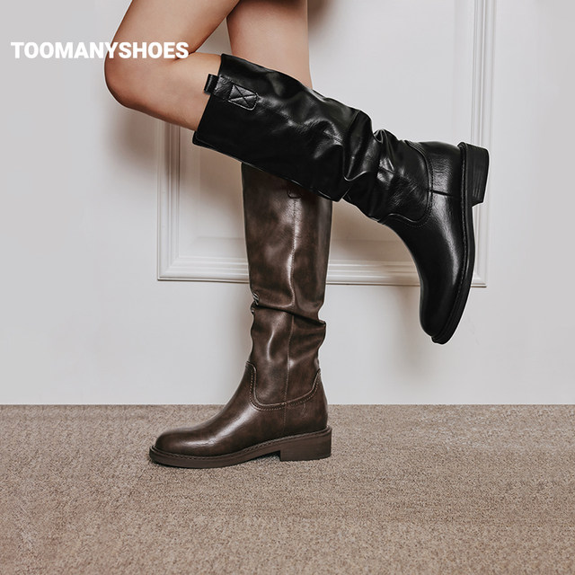 Toomanyshoes Knight Nocturne thick-soled boots knight boots for women