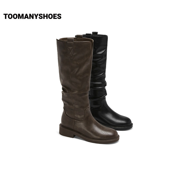 Toomanyshoes Knight Nocturne thick-soled boots knight boots for women