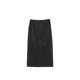 Skirt woolen zipper slit hip midi skirt fashionable casual style