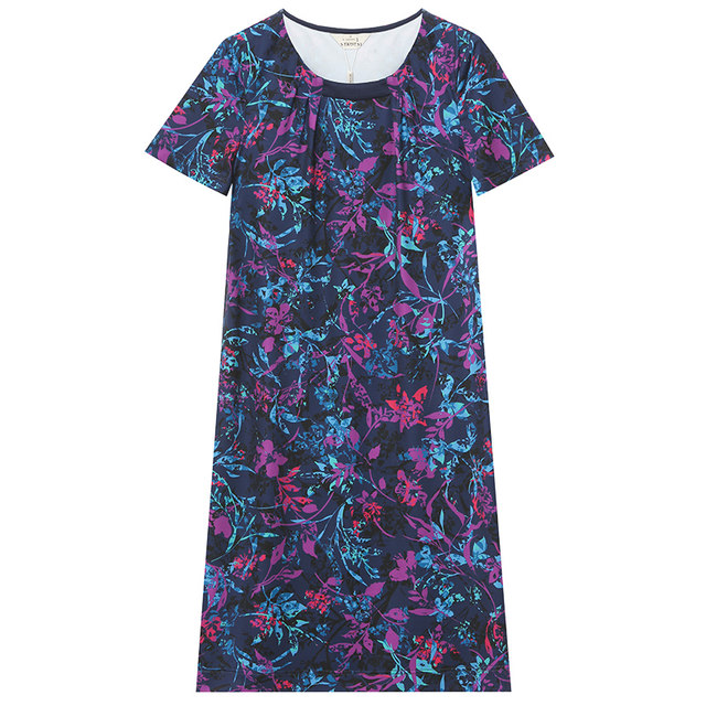Miaocai flagship store middle-aged and elderly cheongsam dress for women fashionable and fashionable 2025 summer new mid-length skirt